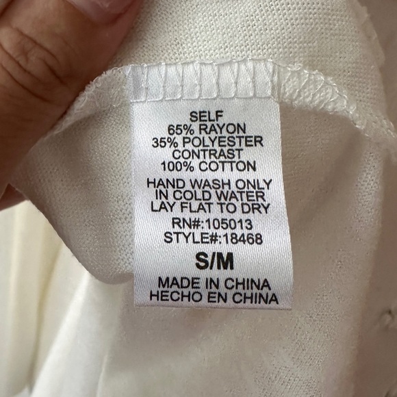 Savanna Jane Floral Embroidered Kimono Sleeve Blouse Flowy Relaxed Fit Boho - Picture 14 of 16